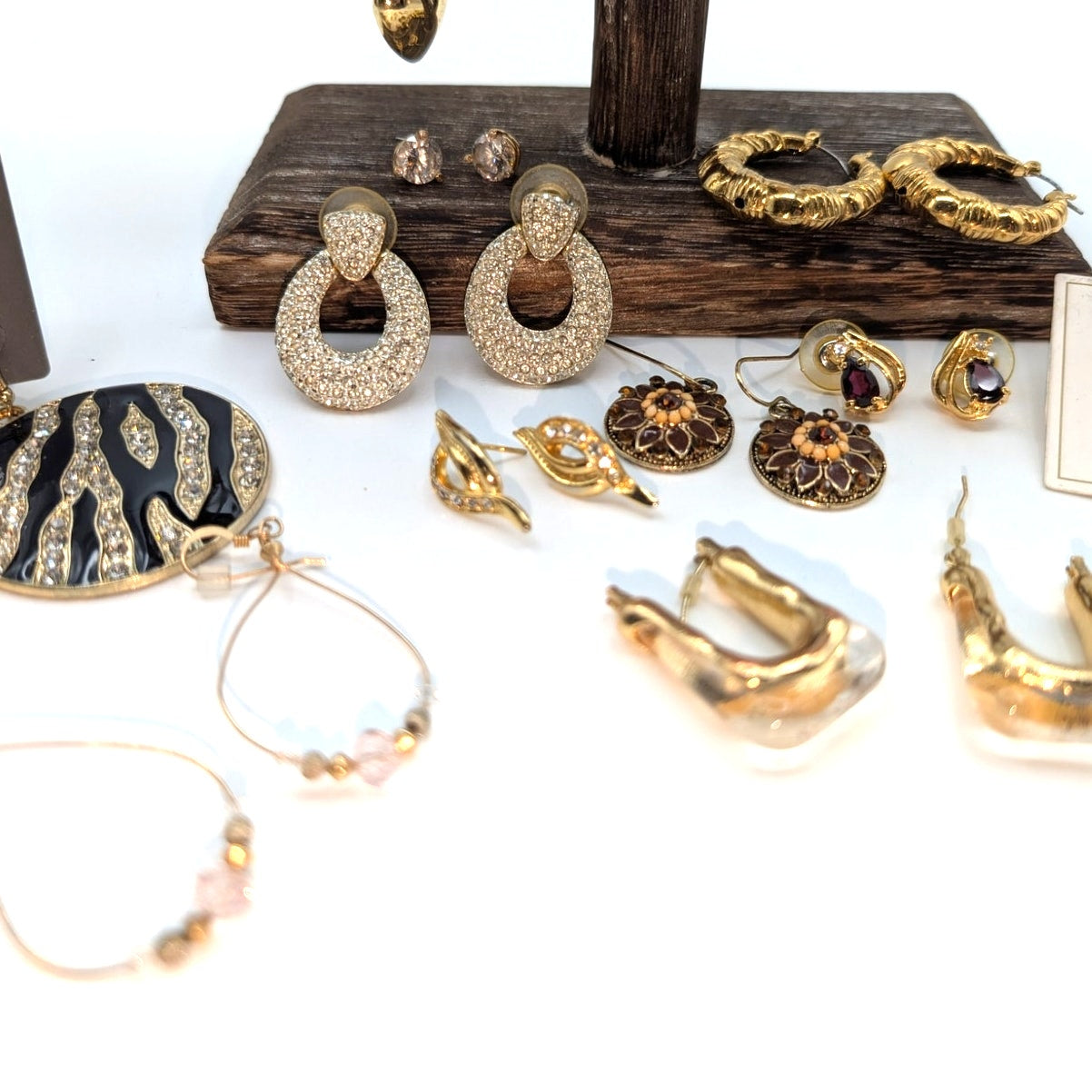 Mixed Lot of Gold Tone Ten Bracelets & Ten Pair of Earrings
