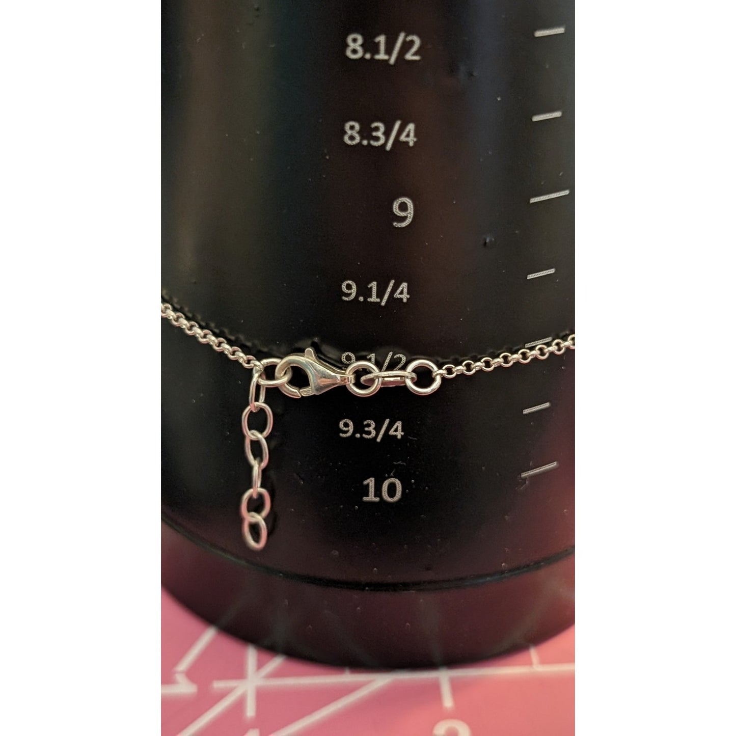 Seaworthy Nautical Marked 925 Sterling Silver Charm Ankle Bracelet
