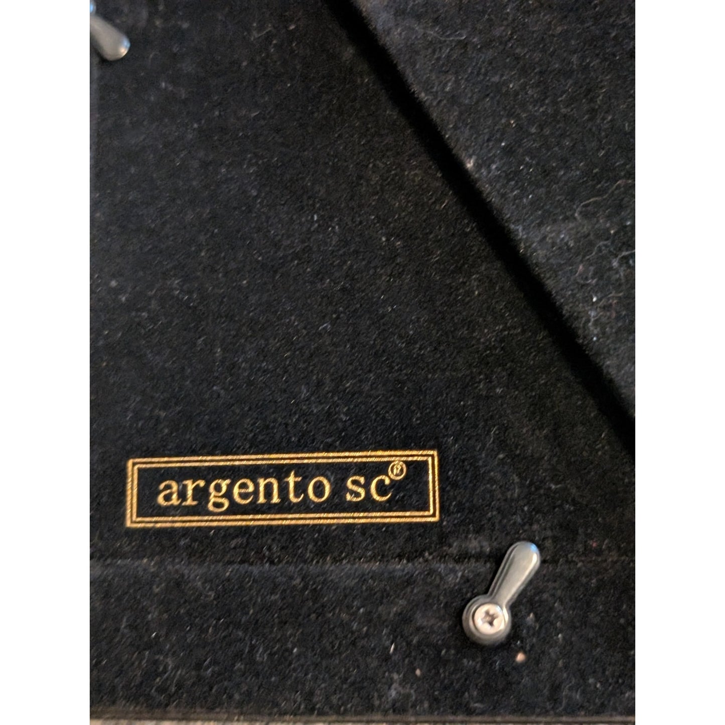 Argento SC Wood Inlay Felt/Velvet Back Stand Up Preppy Old Money Frame