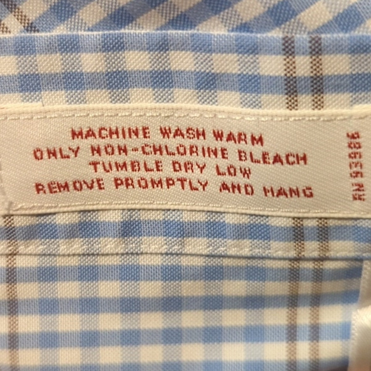 Vintage Brooks Brothers Blue Plaid The Original Polo Shirt Button Down Mens Sz L