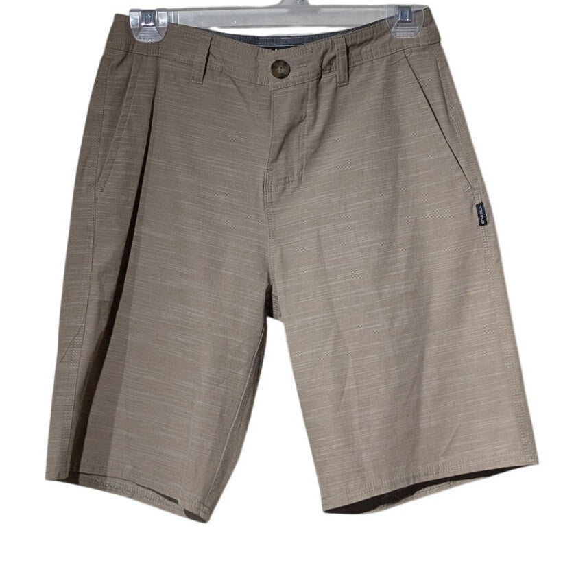 O'Neill Reserve Slub Hybrid Khaki Walk Short Mens Sz 27