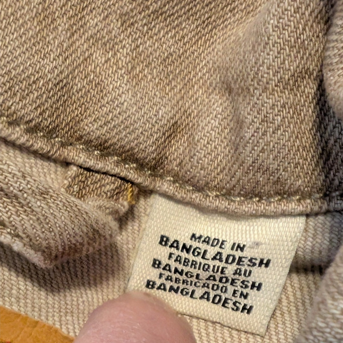 Tan/Lt Brown Levi Strauss Denim Embellished 'Nobody Puts Baby' Jacket Sz S
