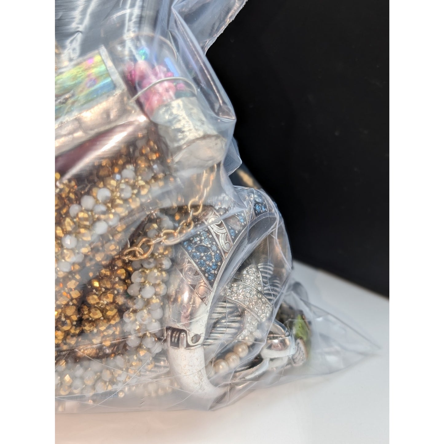 Jewelry Lot Jannes Repurpose Bag Over 4 Pounds Beads & Possible Wearable Pieces