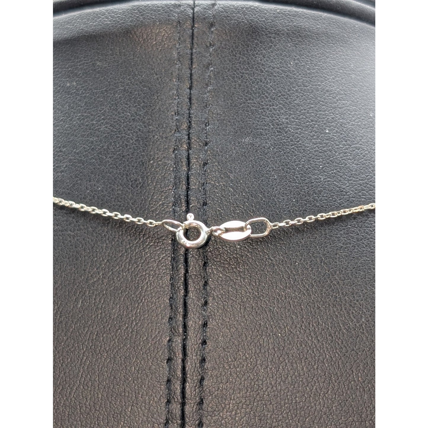 Vintage Sterling Anchor Pendant 18.5" Chain Necklace