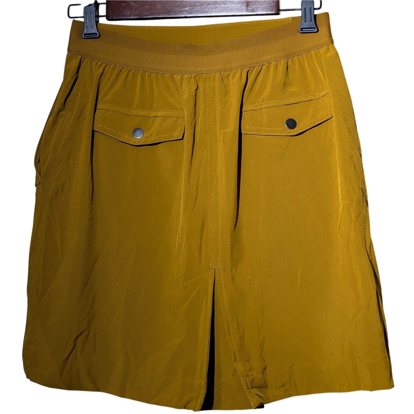 Athleta Mustard Gold Vienna Cargo Skort Womens Size 6