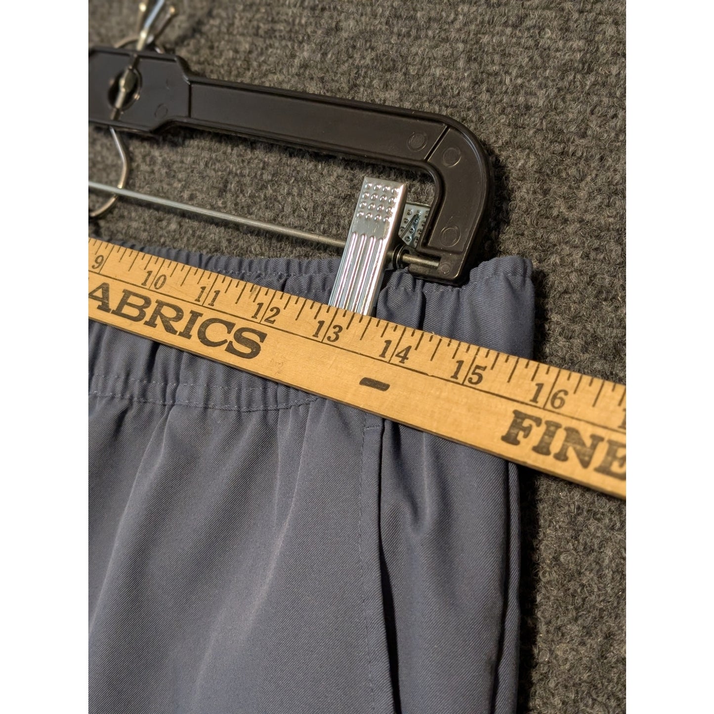 NIKE Smoke Blue Club Woven Taper Leg Dri Fit Elastic Drawstring Waist Sz L Pants