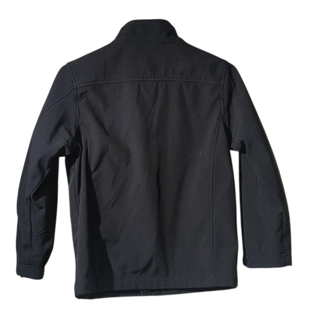 Black Rivet Black Medium Weight Soft Shell Performance Full Zip Jacket Sz M