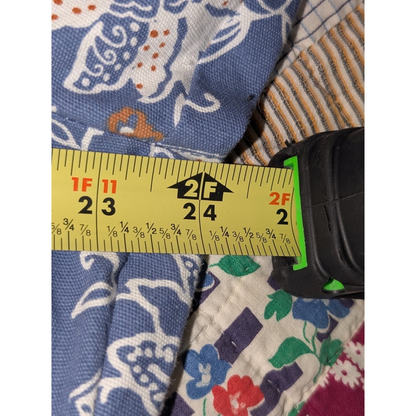 Coldwater Creek Dusty Blue Khaki Cream Floral Button Front Jacket Women's Sz 1X