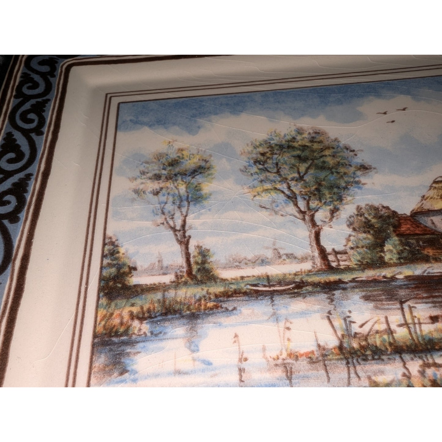 Delft Westraven Porcelain Wall Plaque From Holland