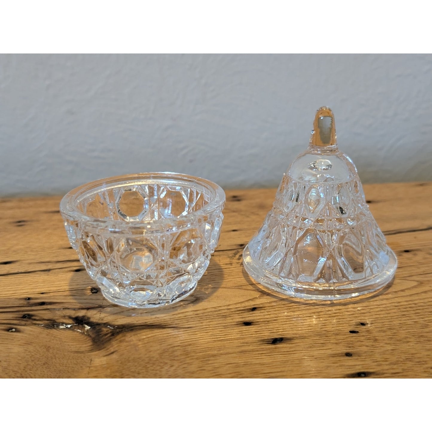 Anna Hutte Genuine Lead Crystal Pear Shaped Lidded Trinket Box Germany