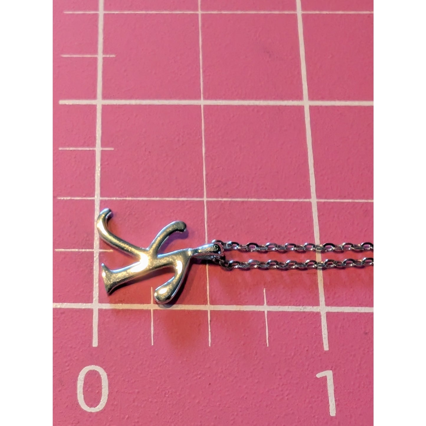 925 Sterling Silver 'K' Pendant 16.5" 17.5" & 18.5" Necklace