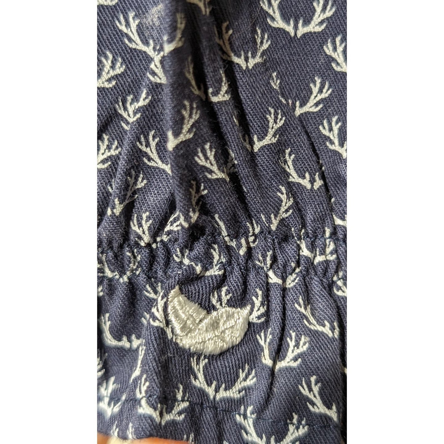 Petite Plume Navy Nordic Antlers Delphine Nightgown Girls' Sz 10