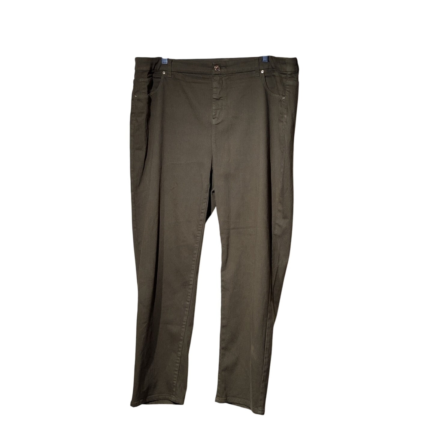 Chico's So Slimming Girlfriend Ankle Dark Olive Jean Chico's Size 3.5 (US 18)