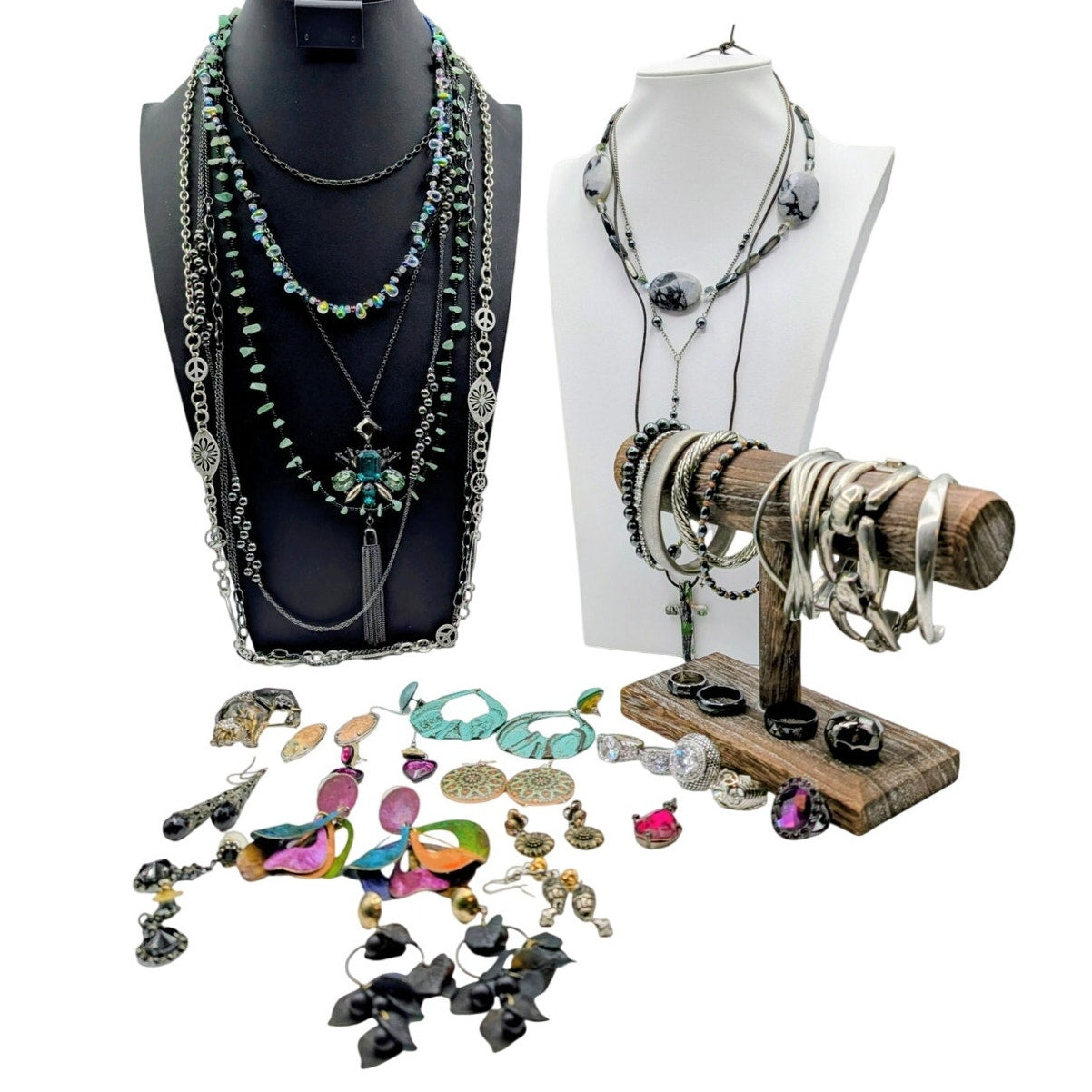 Reseller's Delight 38 Piece Boho Vintage to Modern Costume Jewelry Lot