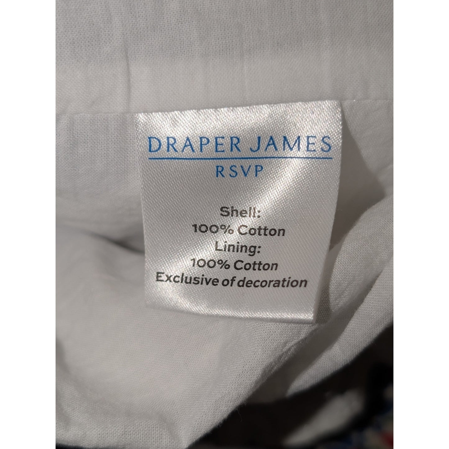 Draper James RSVP White Blue Embroidered Smocked Bodice Tiered Maxi Dress Sz XL