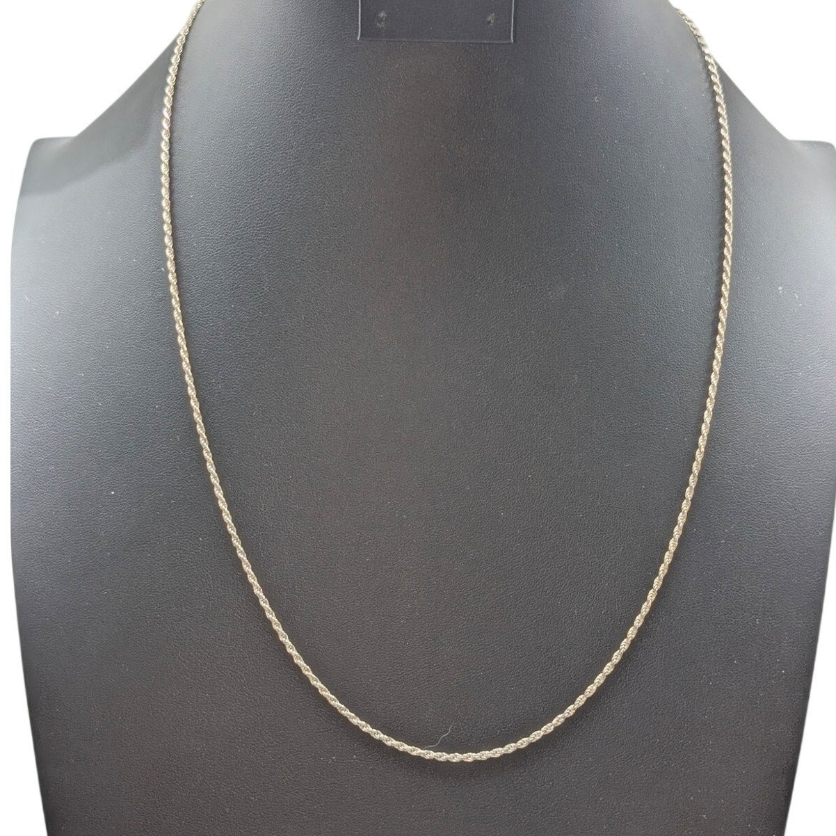 925 Italy Sterling Silver 24.25" Rope Chain Necklace 7.48g
