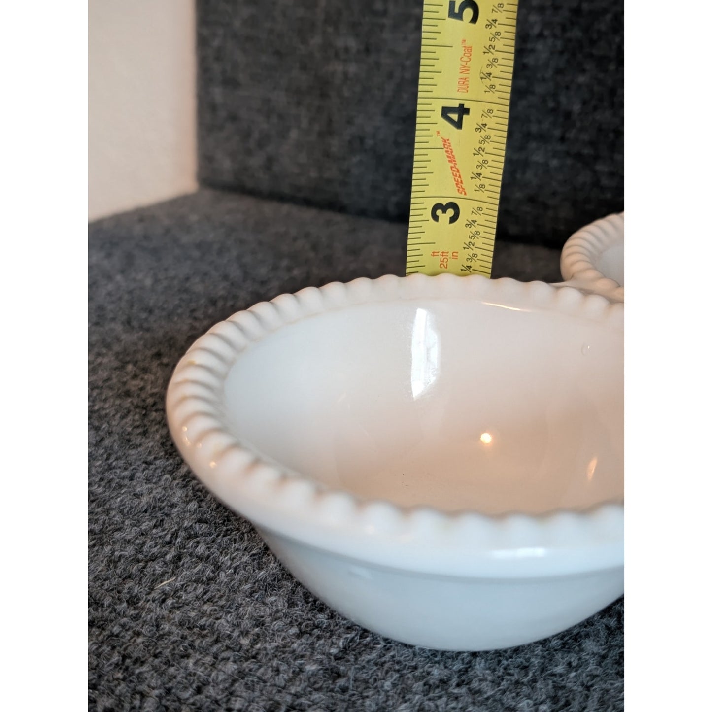 Matceramica Perola White Three Bowl Divided Handled Server Made in Portugal