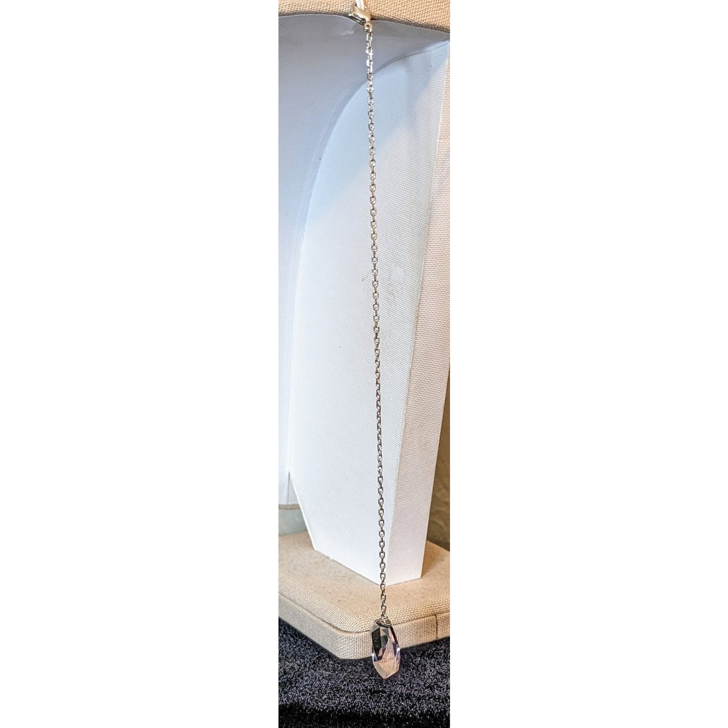 Swarovski Pink Cut Crystal Backdrop Necklace Attachment--Open Back Dress Chain
