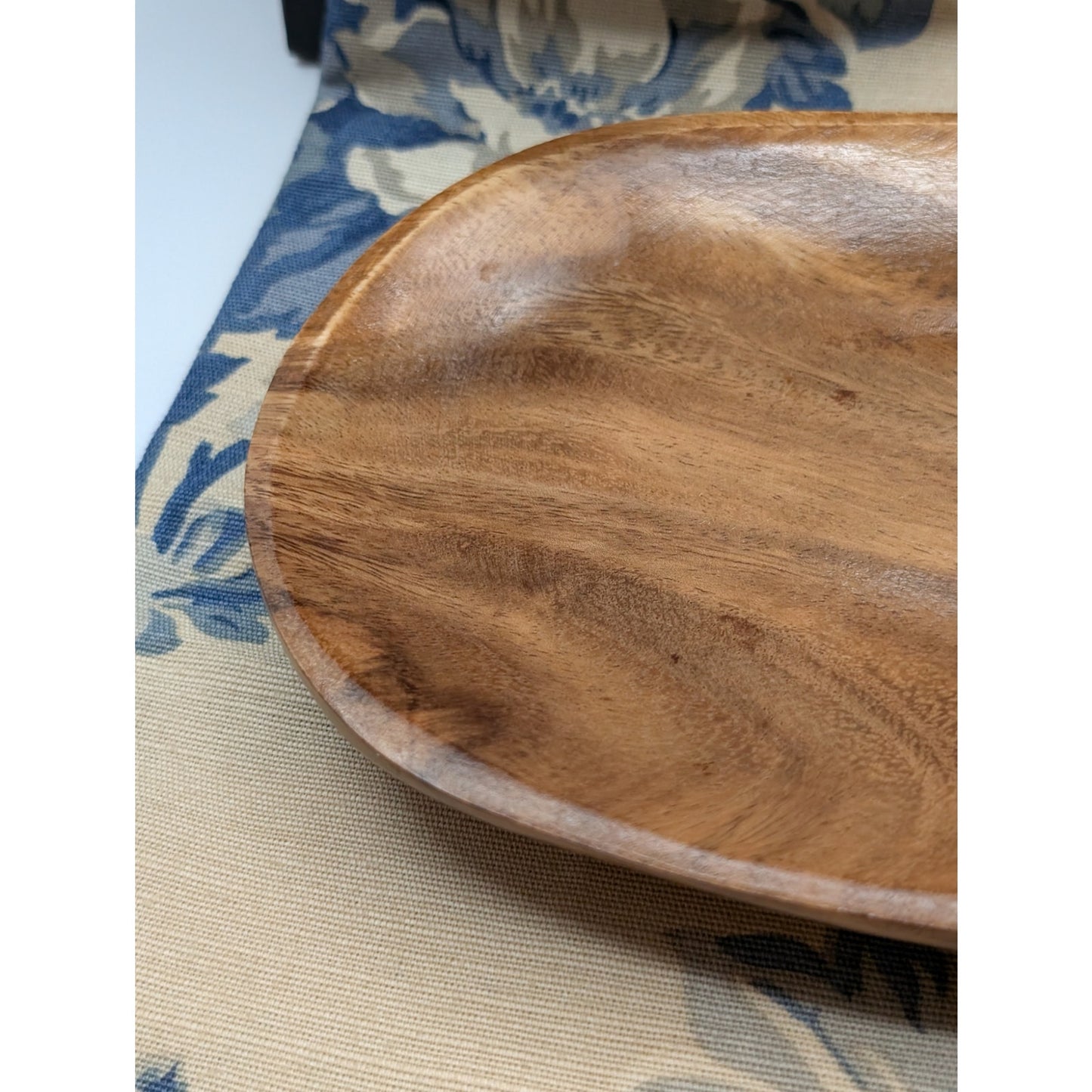 Beekman Home Small Decorative Acacia Wood Tray Made in Philippines
