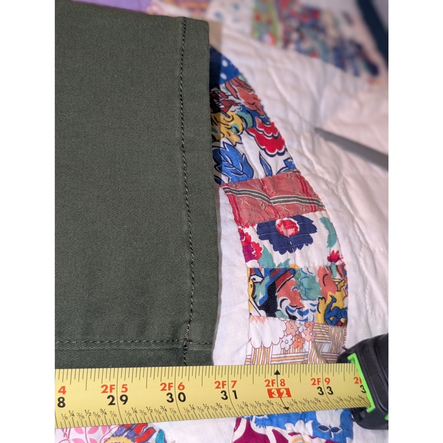 Bandolino 'Amy' Hidden Forest Cotton Stretch Straight Pant Womens' Size 16