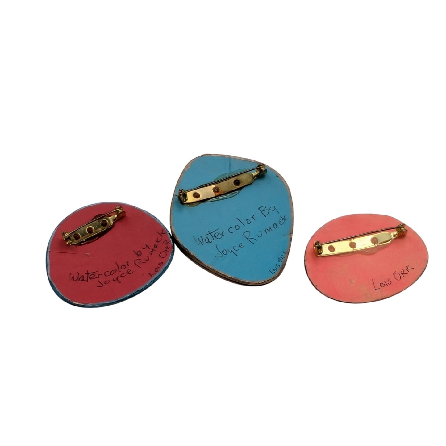 Watercolor Pins by Artist Joyce Rumack Pins