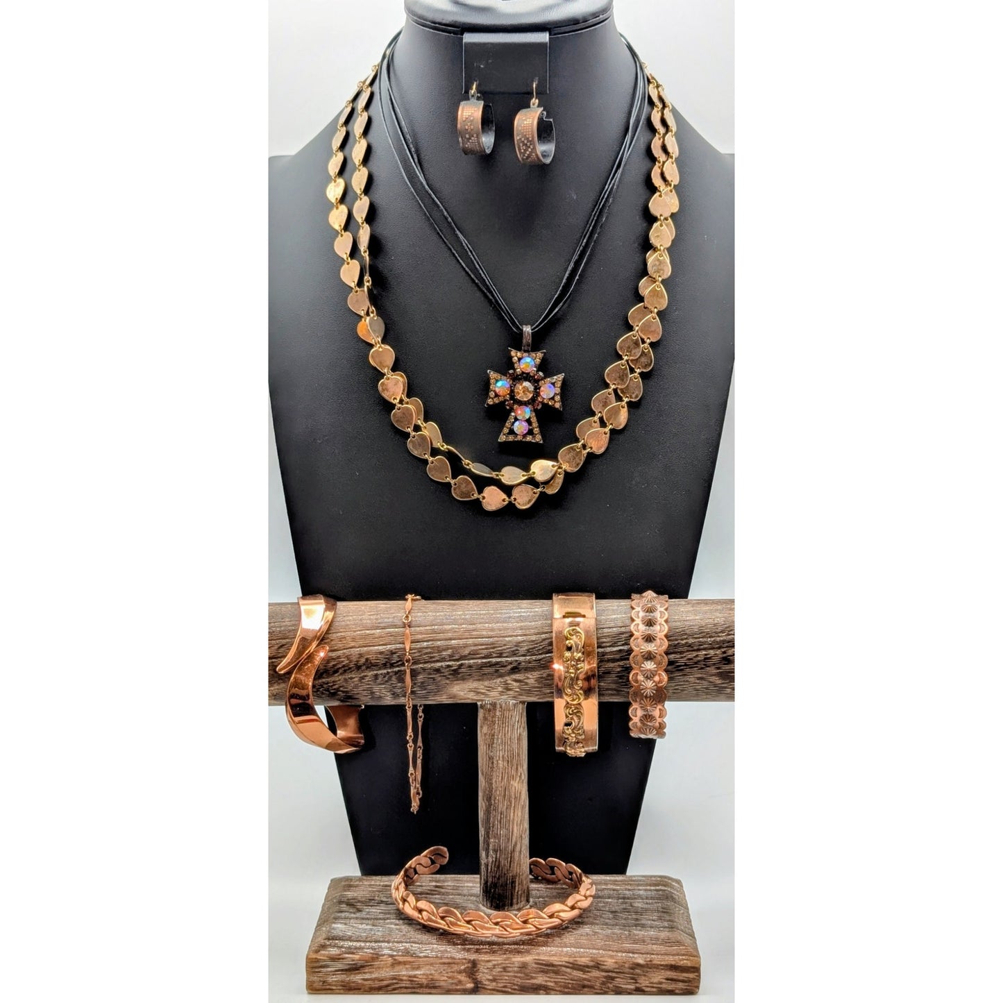 Mixed Lot of Copper & Copper Color Jewelry Pieces
