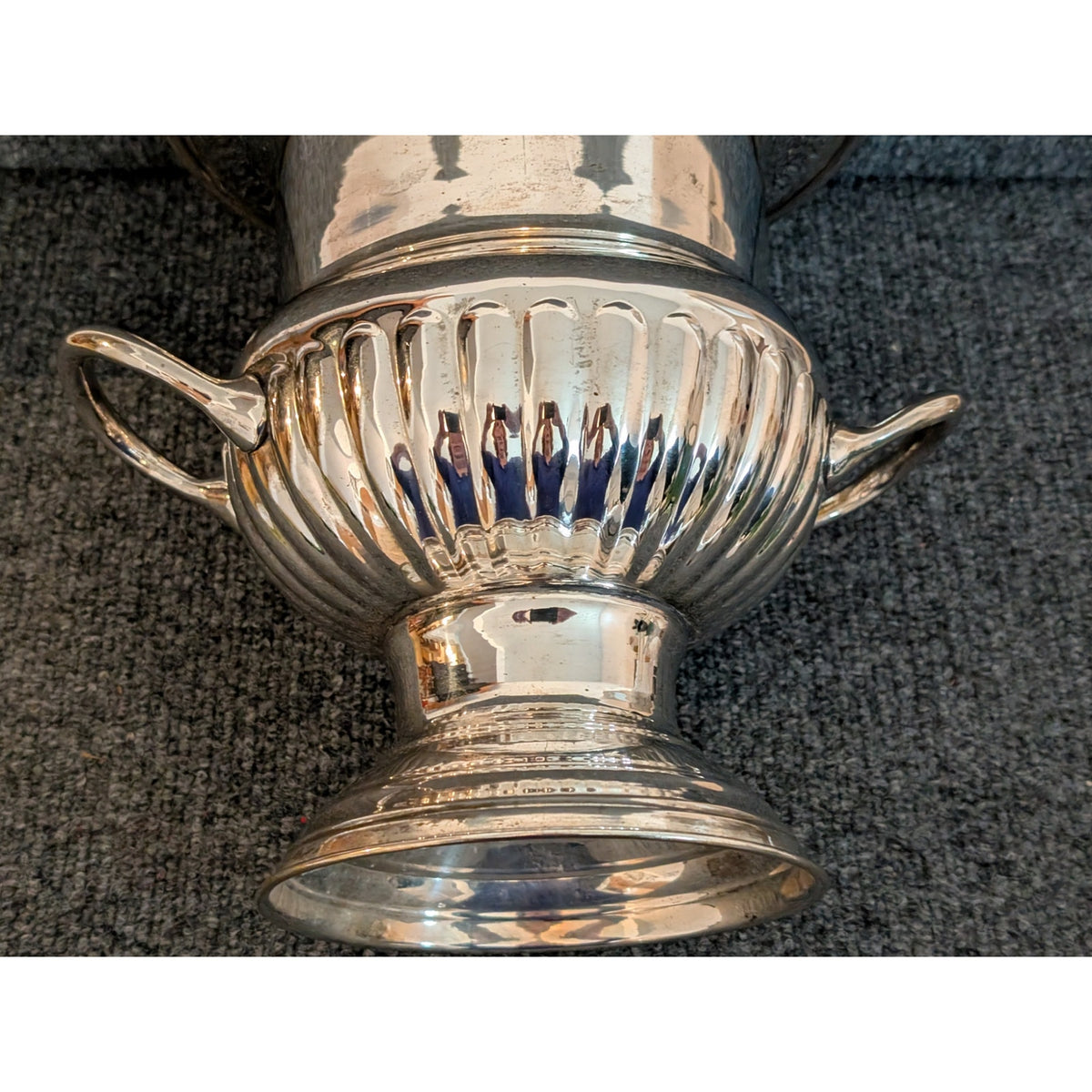 Vintage EPNS Silver Plate Trophy Urn Champagne Wine Ice Bucket W/ Handles 9.5"