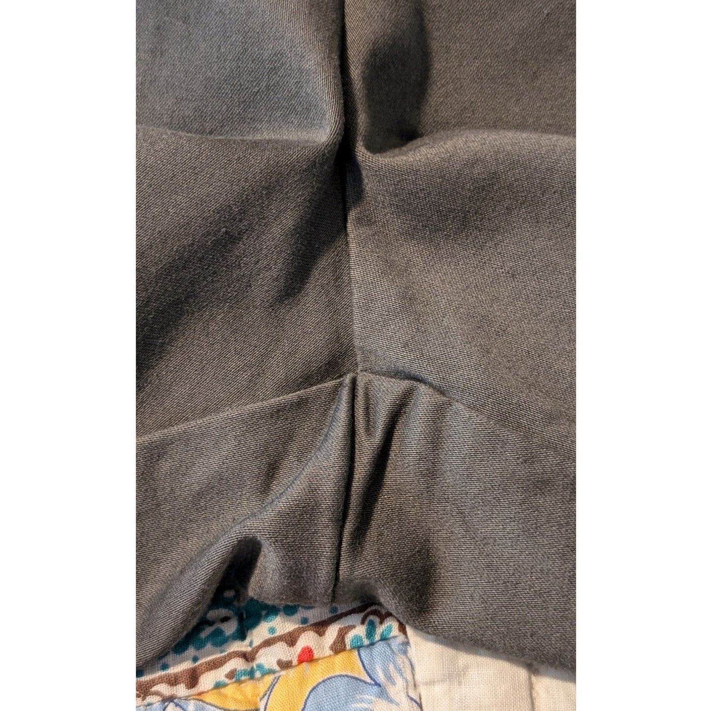 Gloria Vanderbilt Loden Side Zip No Waistband Flat Front Pedal Pusher Pant Sz 14