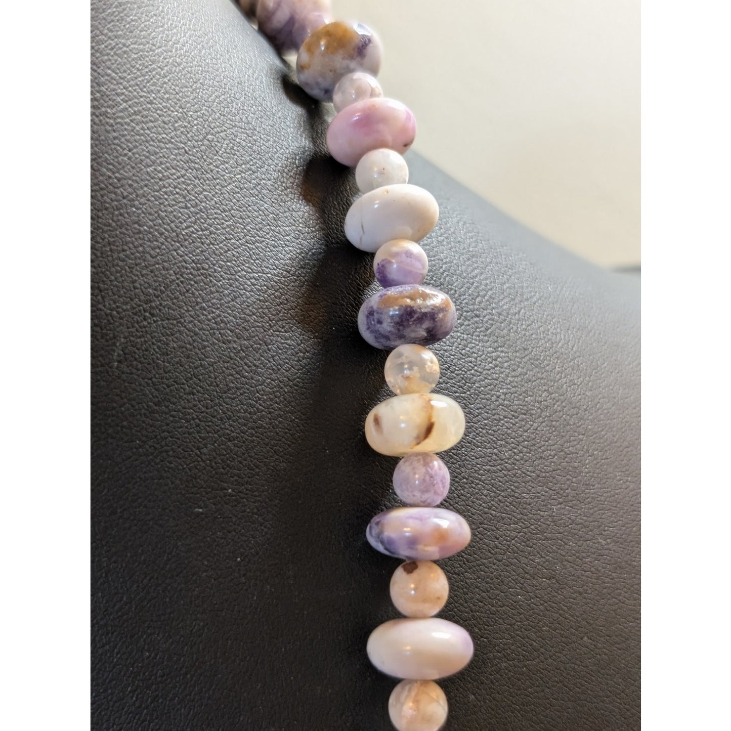 Jay King DTR 925 Sterling Amethyst Jadeite Bead Single to Double Strand Necklace