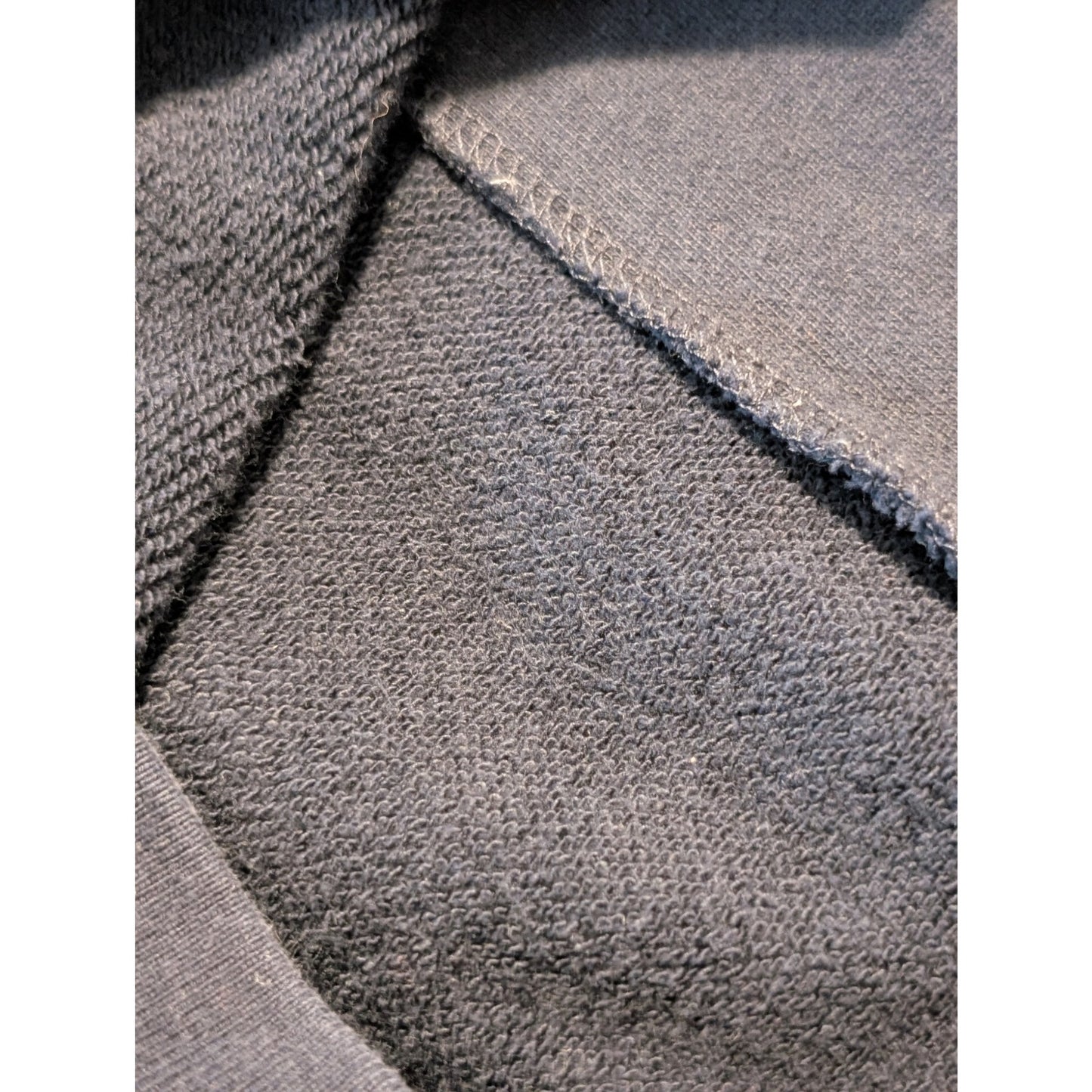 Vintage Lauren Ralph Lauren Navy Full Zip 100% Cotton Hoodie Women's Size L