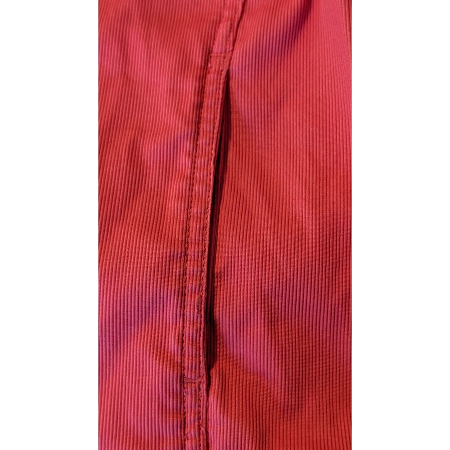 Jones New York Signature Pink/Salmon Cotton Stretch Button Up Jacket Womens Sz L