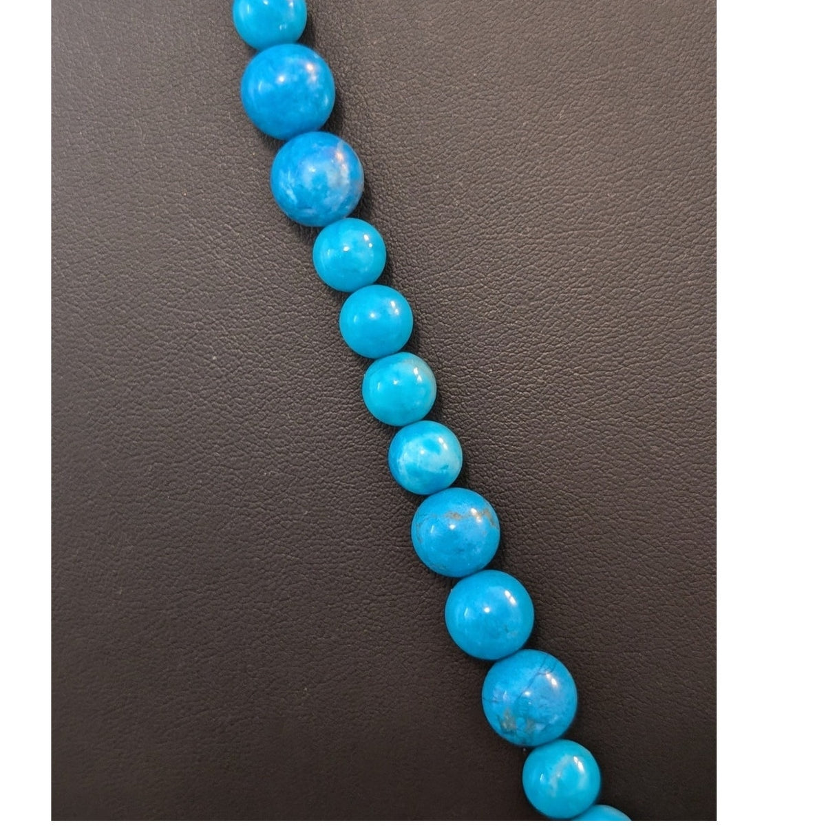 Blue Stone Agate Wood Pendant Boho Long 32"-34" Necklace