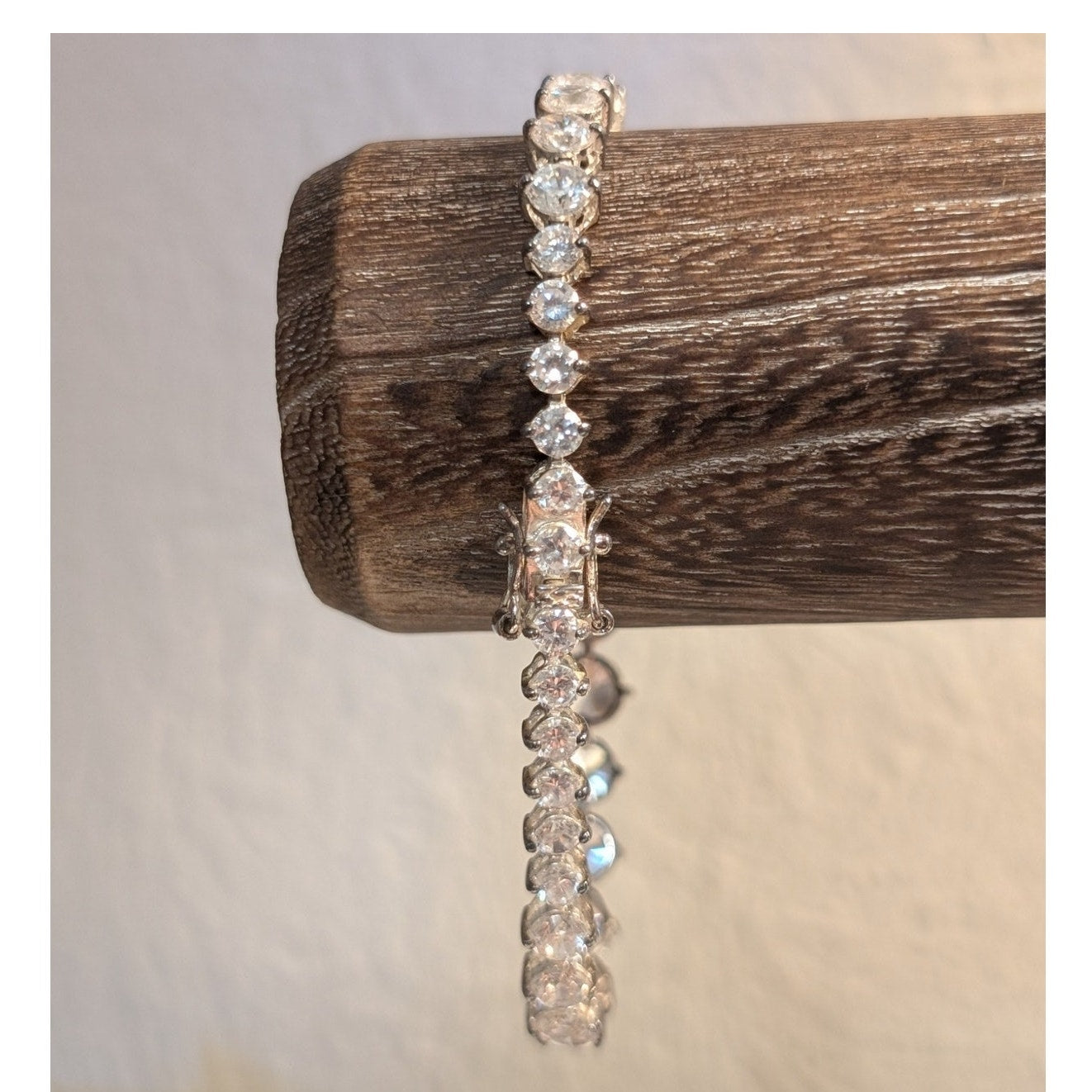 Gorgeous Graduated Large CZ 925 Sterling Silver Tennis Bracelet