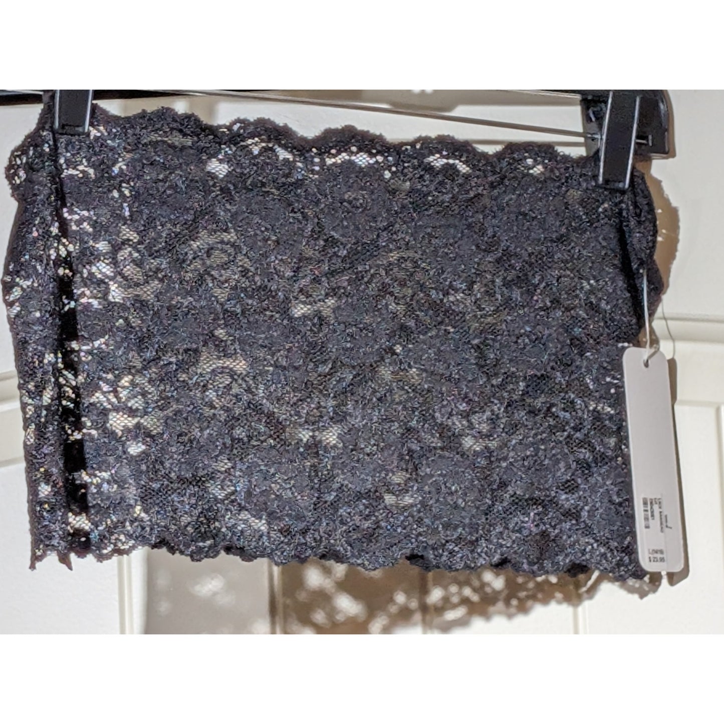 Soft Surroundings Heavenly Soft Black Lace Bandeau NWT Size L (14/16)