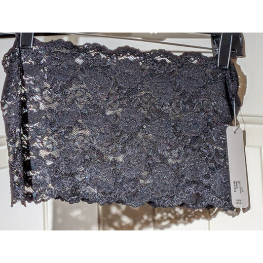Soft Surroundings Heavenly Soft Black Lace Bandeau NWT Size L (14/16)