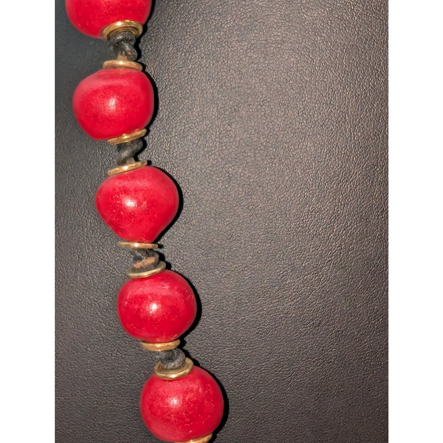 Mixed Jewelry of Red Black Gold Theme Five Piece Lot