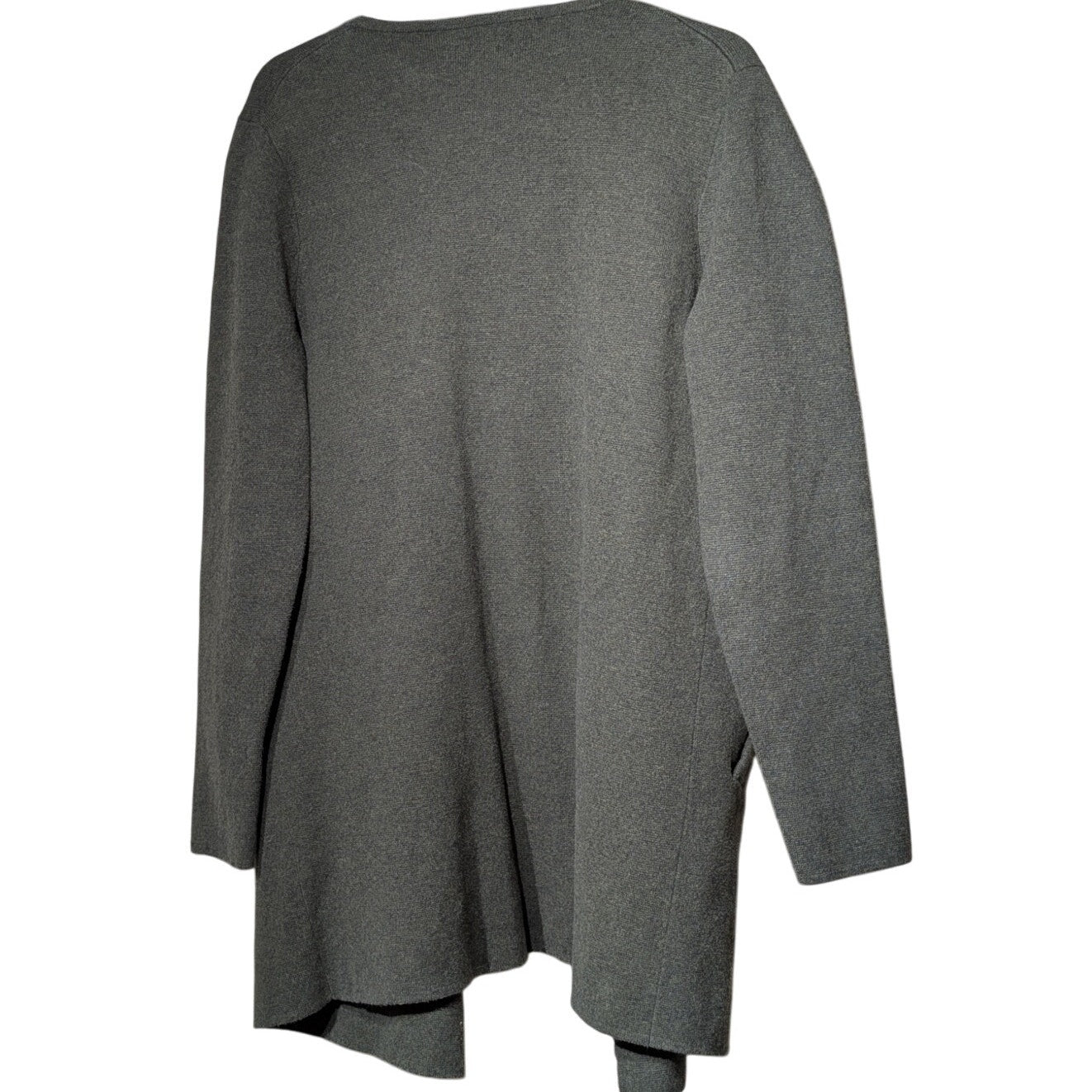 J. Crew Vanessa Dark Olive Green Cotton Open Front Cardigan Sweater Jacket Sz S
