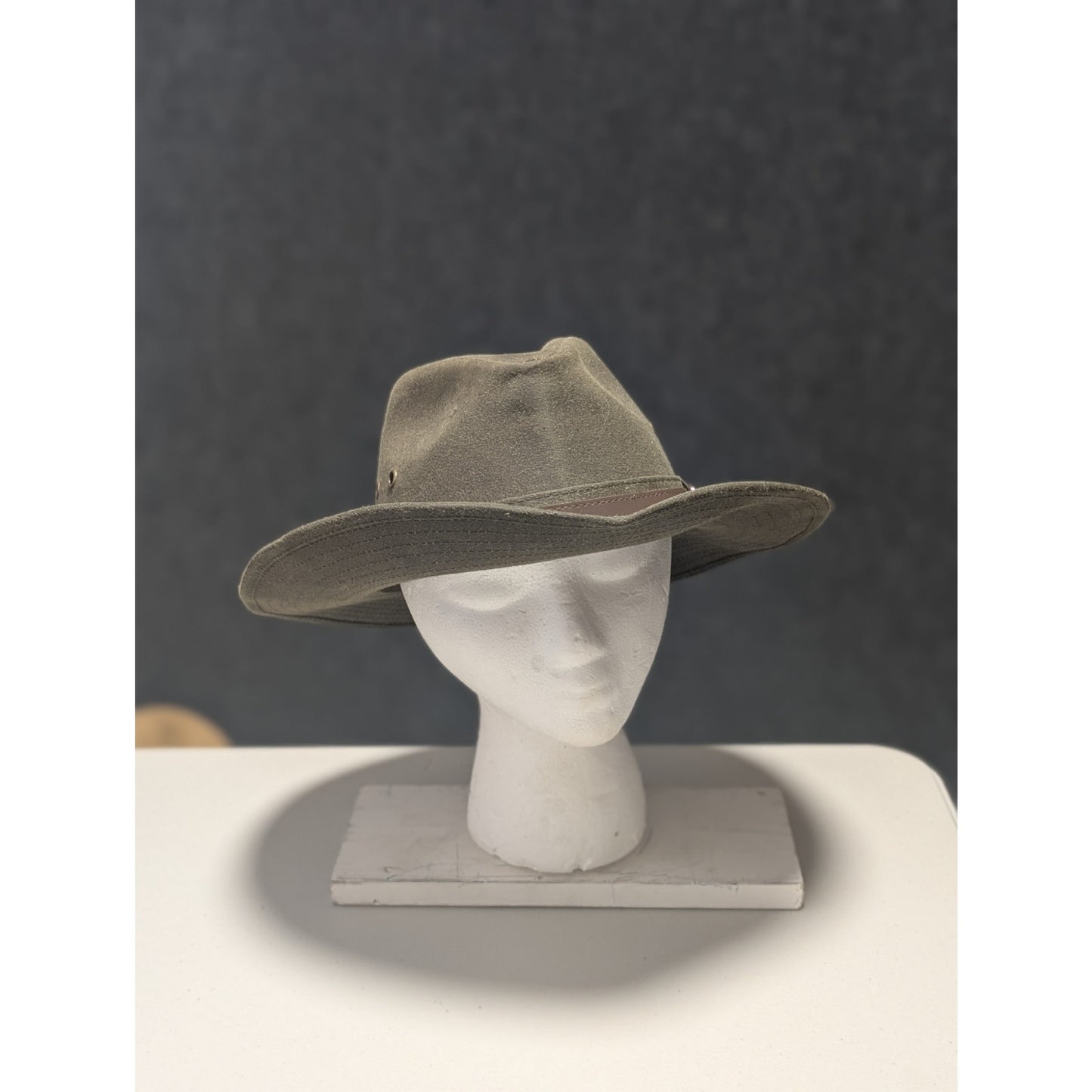 Outback Trading Co. Cabela Olive Oilskin 100% Cotton Western Hat Size L