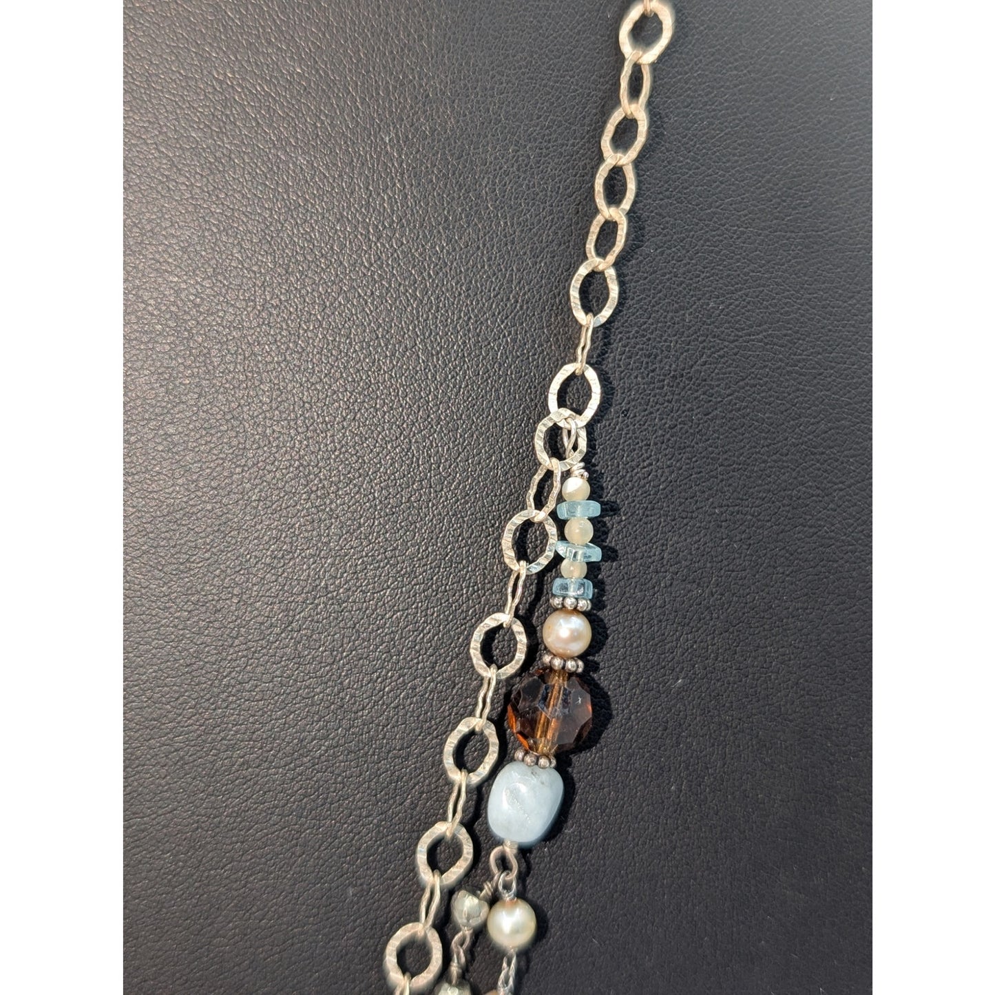 925 Sterling 'For Everything There is a Season' Long Layered 30" Chain Necklace