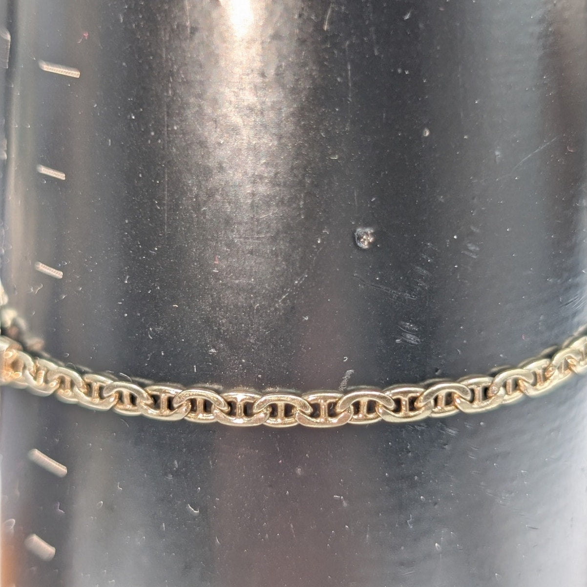 Vintage 925 Italy Sterling Silver Thin Mariner's Chain Link Bracelet