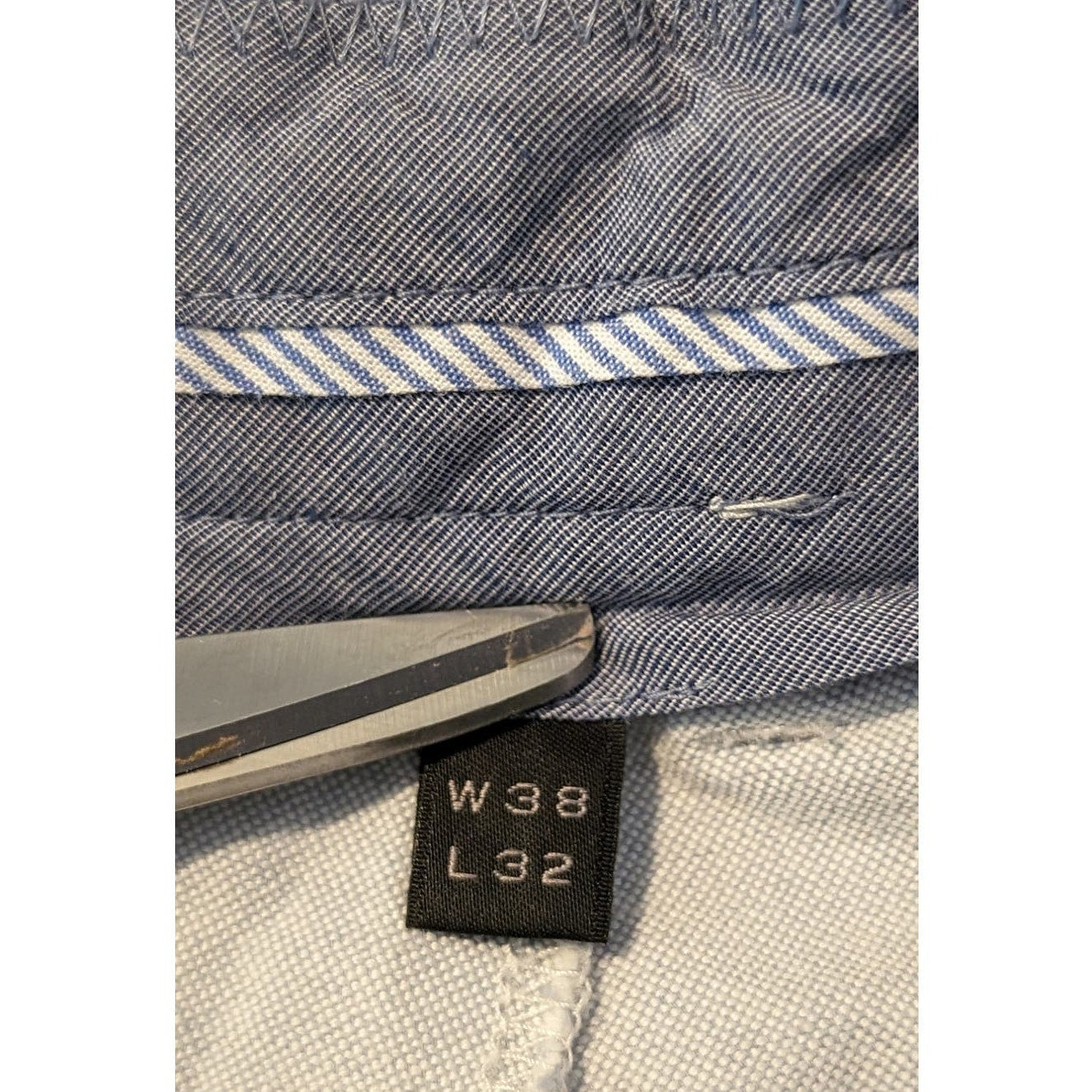 J. Crew Bowery Classic Fit 100% Cotton Light Blue Lightweight Pant Mens 38/32