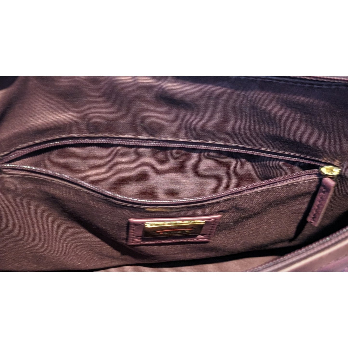 Talbot's Vintage Classic Quilted Wine Leather Chain Strap Shoulder Bag