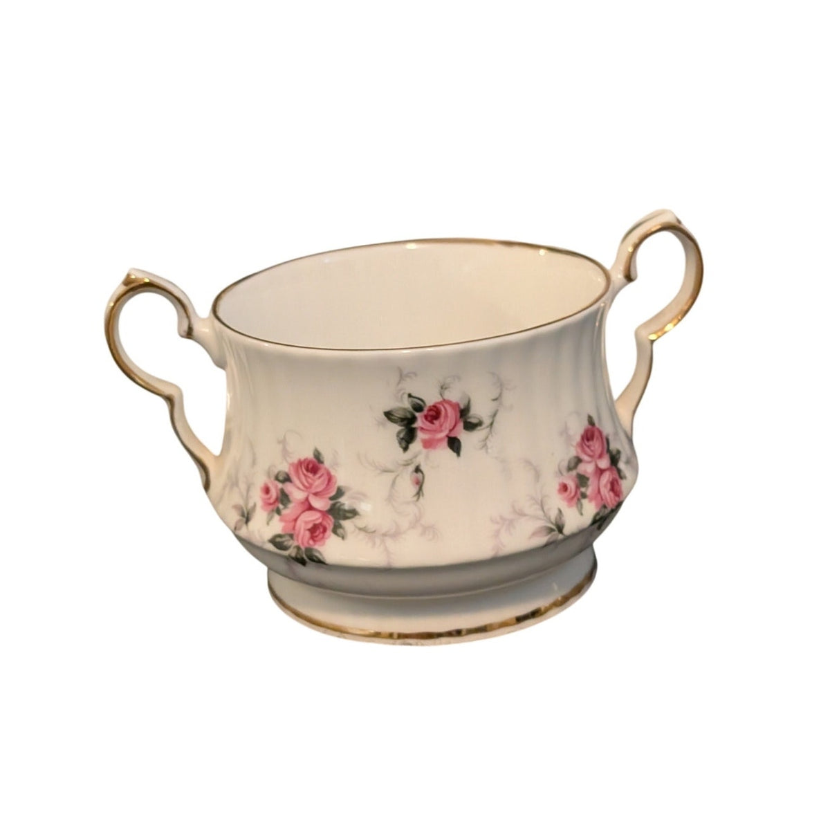 Vtg Princess House Hemmersley Bone China Spode England White Pink Rose Tea Set