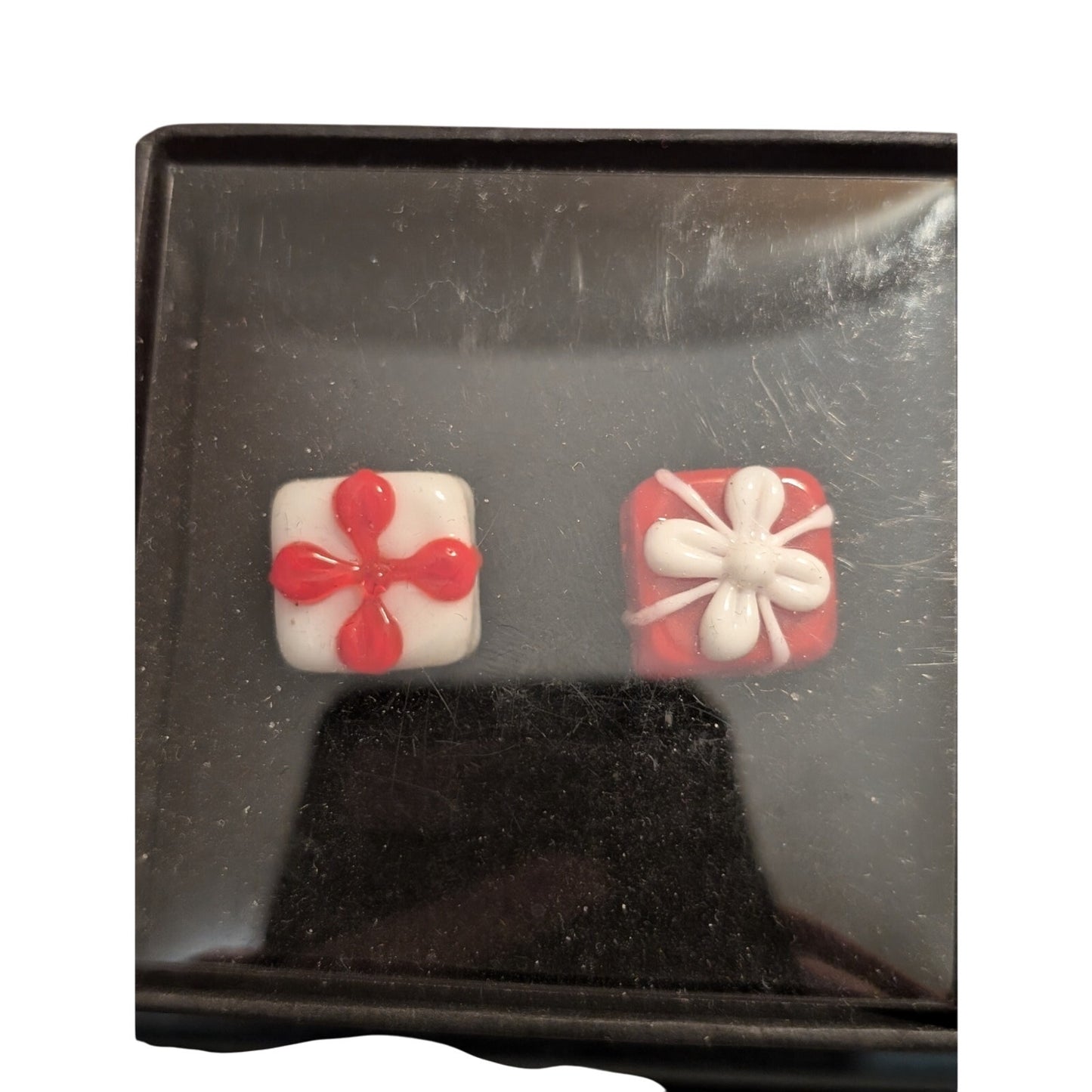 Whimsical Handmade Lampwork Bead Gift Package Cuff Links NWT