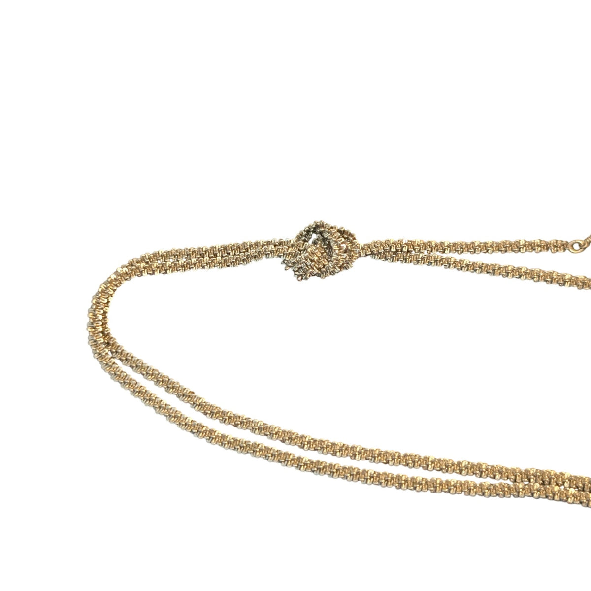 Silver Tone Margherita Chain Link Lariat Tassel Long Necklace