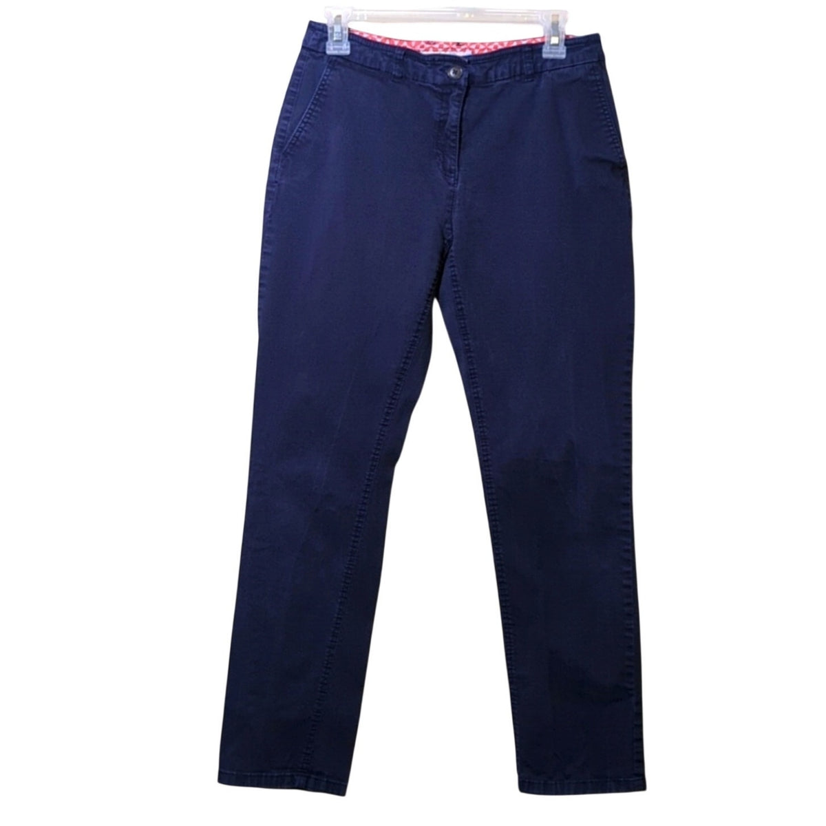 Boden Straight Leg Navy Pocket 9" Rise 28" Chino Women's Size 8L