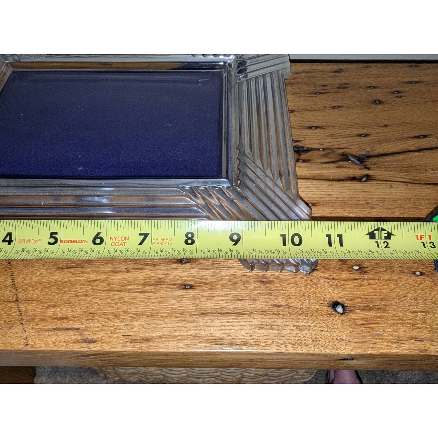 VTG Mikasa Art Deco Style Crystal Glass Clear Picture Frame Holds 5 X 7 Photo