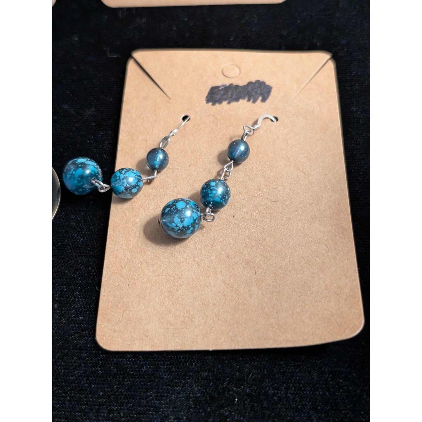 Lot of Eight Pair Silver Tone Dangle/Hoop Earrings