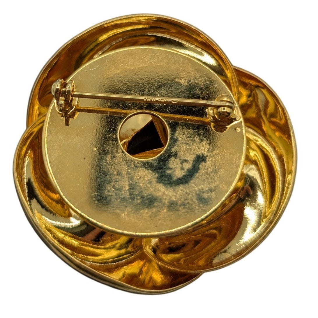 Vintage Gold Tone Chunky Knot Brooch