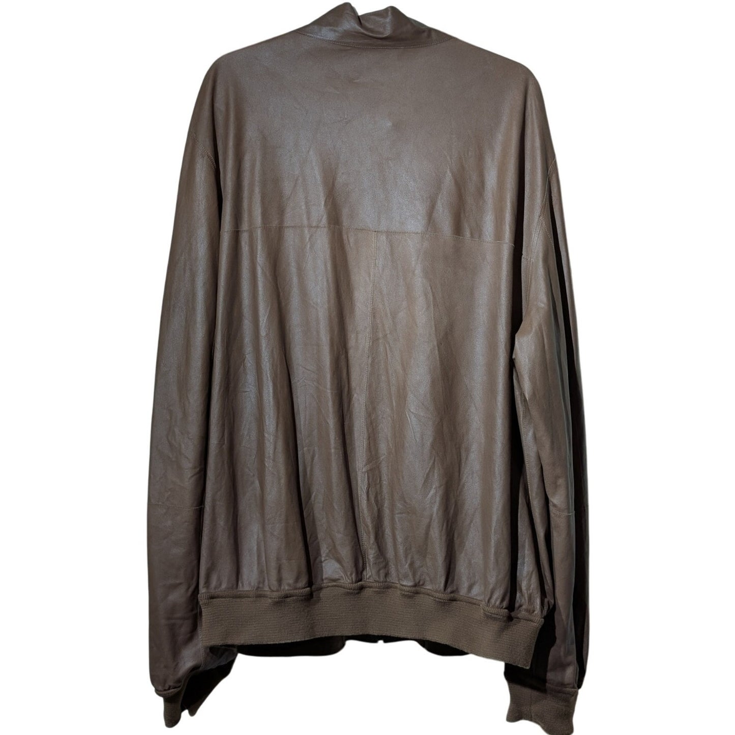 Made in Turkey Reversible Faux Suede Faux Leather Lightweight Bomber Jacket 3XL
